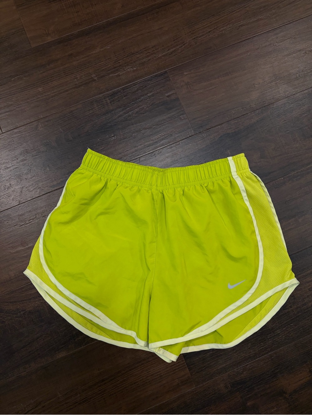Nike Dri-FIT Lined Running Shorts Women’s Medium Lime Green